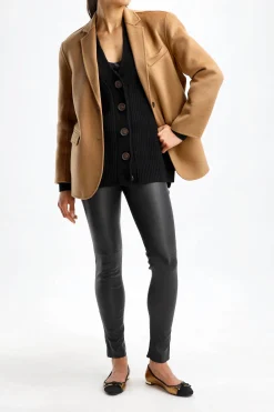 Femme Van Kukil Cardigan Alexandra In Ebony Black