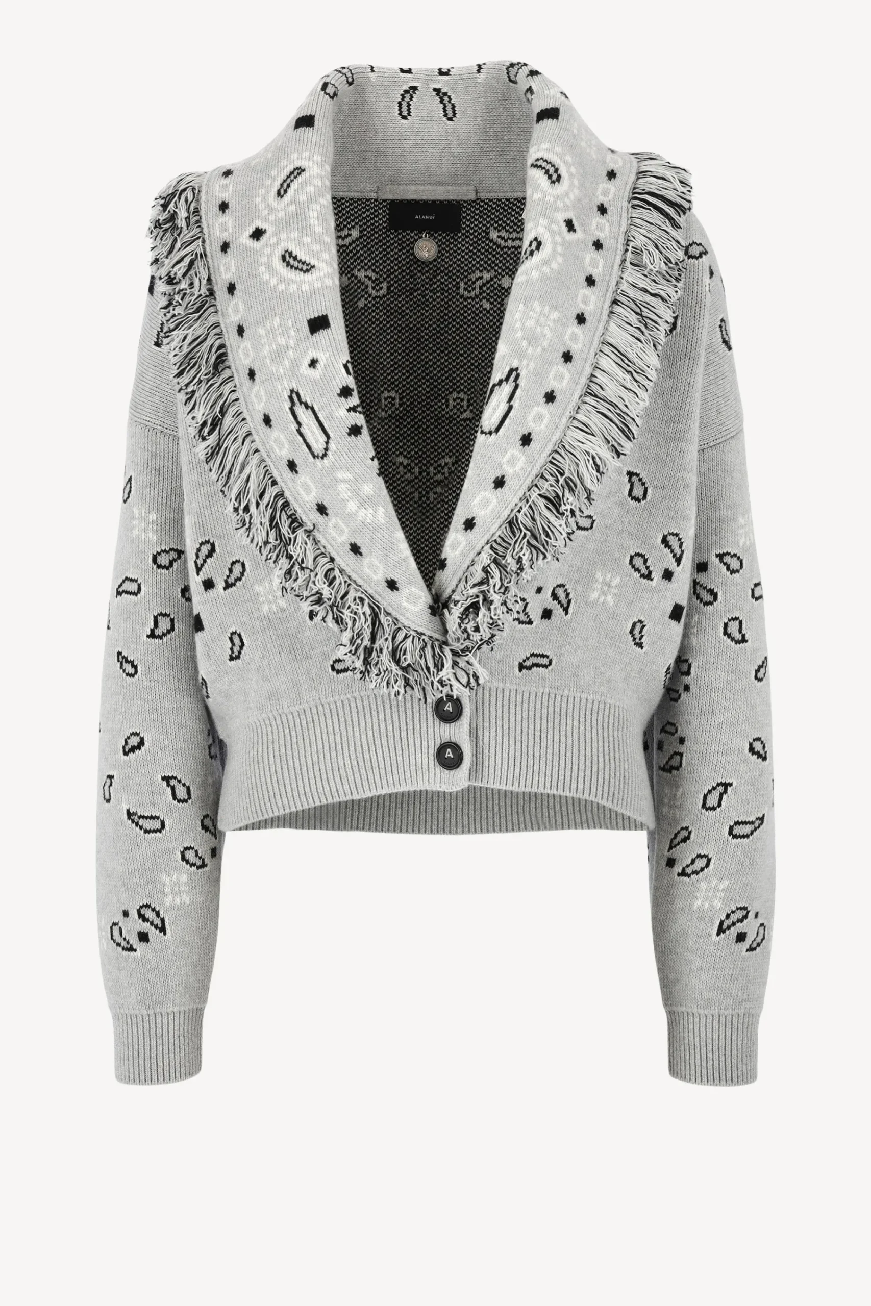 Femme Alanui Cardigan Bandana Bomber A Cloud