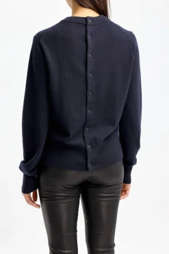 Femme Extreme Cashmere Cardigan Be Game N°283 En Bleu Marine
