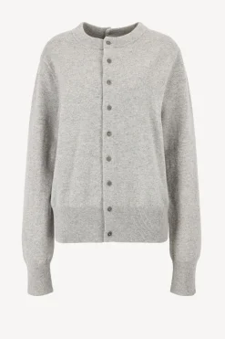 Femme Extreme Cashmere Cardigan Be Game N°283 En Gris