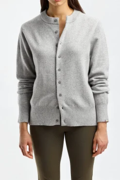 Femme Extreme Cashmere Cardigan Be Game N°283 En Gris