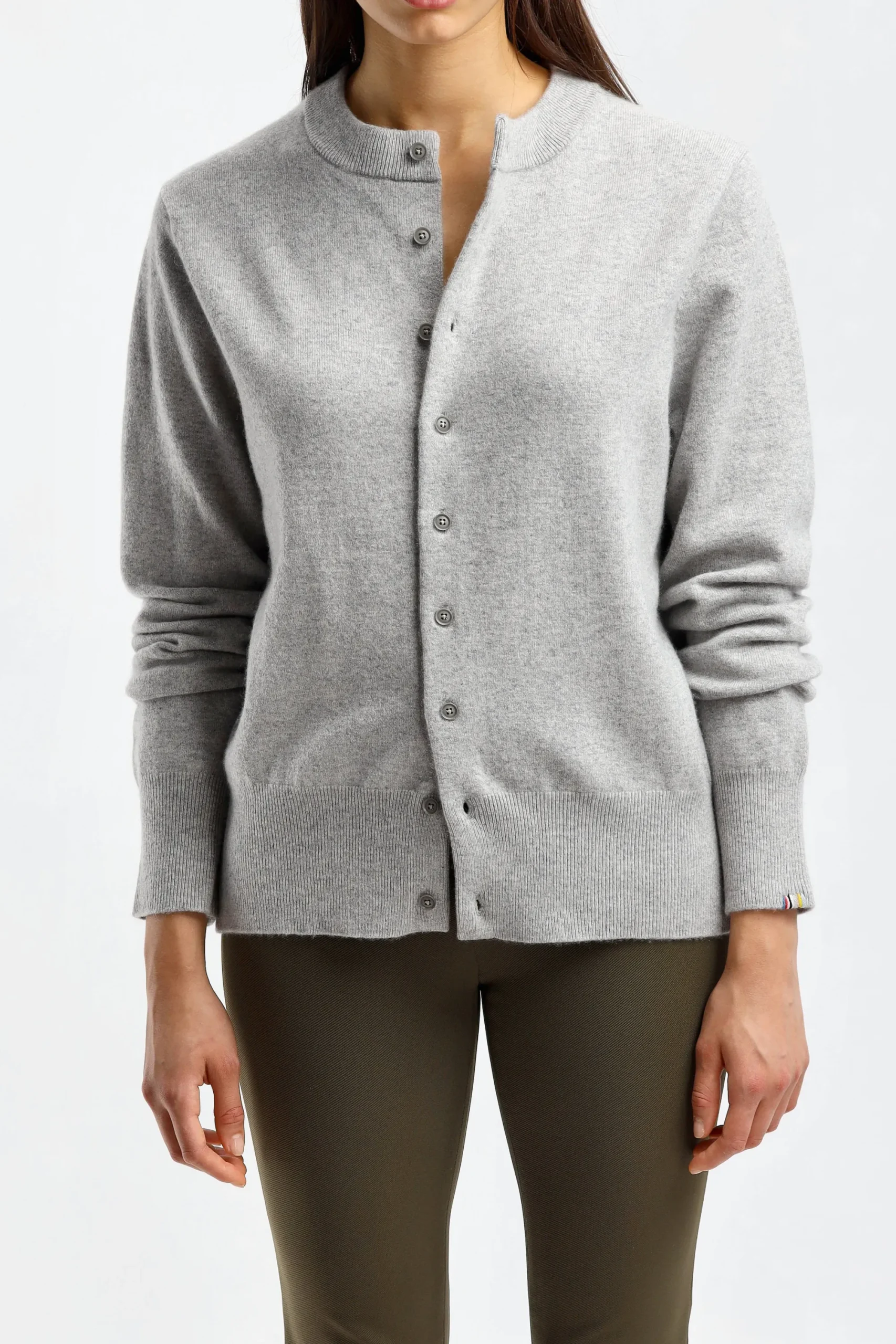 Femme Extreme Cashmere Cardigan Be Game N°283 En Gris