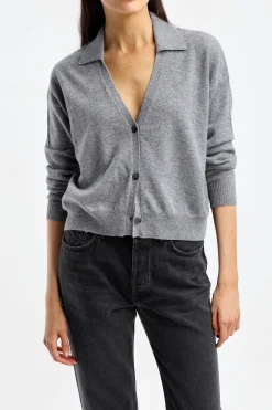 Femme Anita Hass Cardigan Belle En Gris