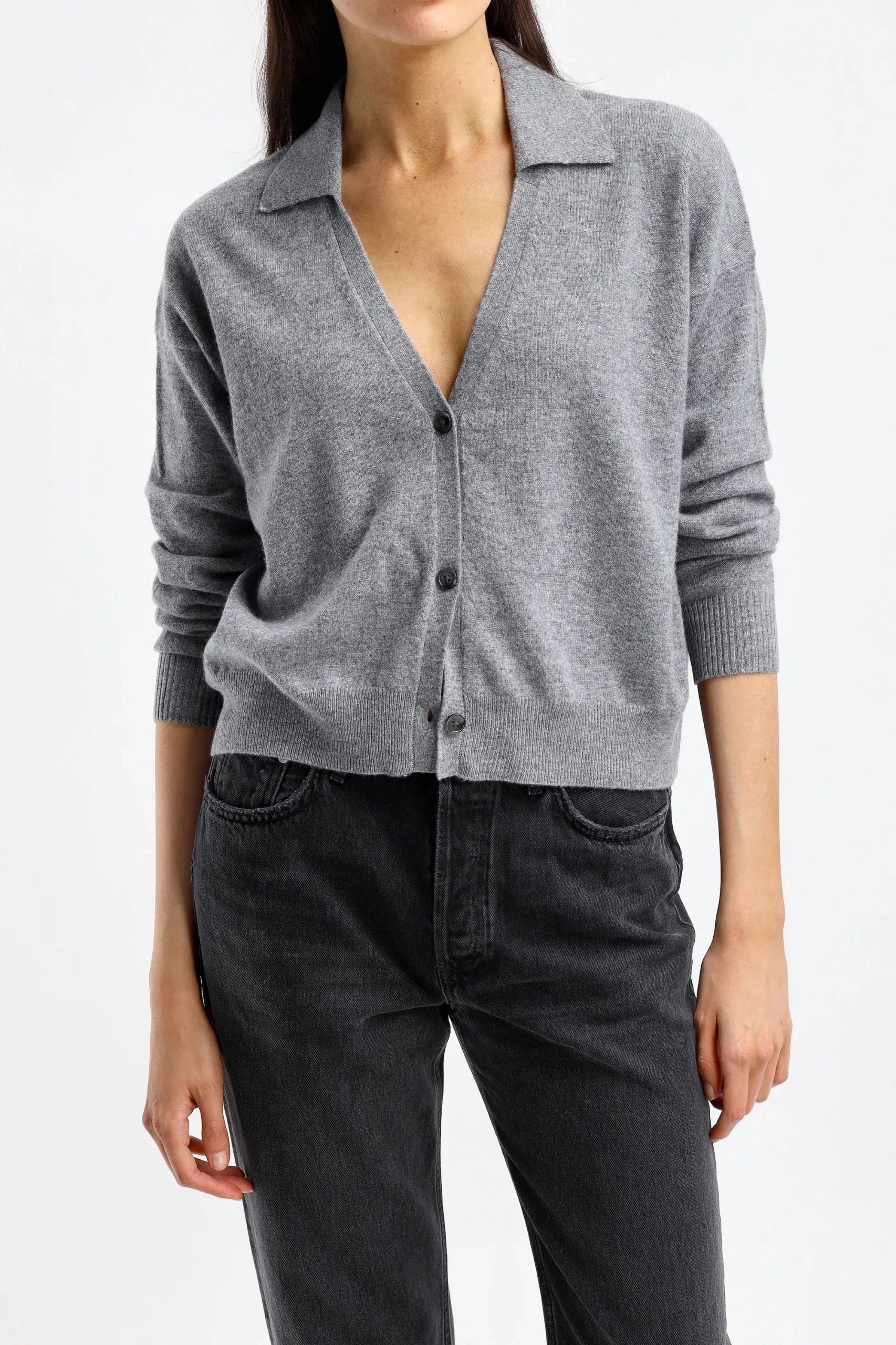 Femme Anita Hass Cardigan Belle En Gris