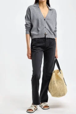 Femme Anita Hass Cardigan Belle En Gris