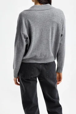 Femme Anita Hass Cardigan Belle En Gris