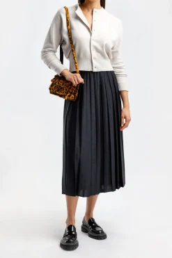 Femme Extreme Cashmere Cardigan Blouson N° 257 Dans Chalk