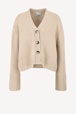 Femme Allude Cardigan Boxy En Beige Clair