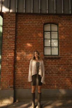 Femme Allude Cardigan Boxy En Beige Clair