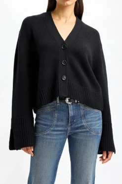 Femme Allude Cardigan Boxy En Noir