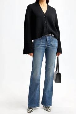 Femme Allude Cardigan Boxy En Noir