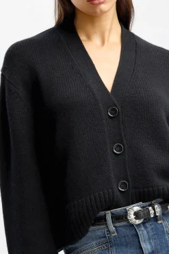 Femme Allude Cardigan Boxy En Noir