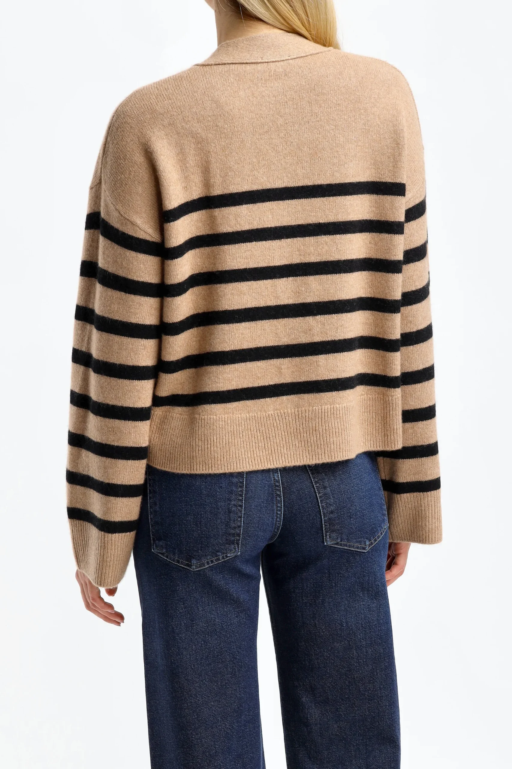Femme Rails Cardigan Geneva En Camel/Noir