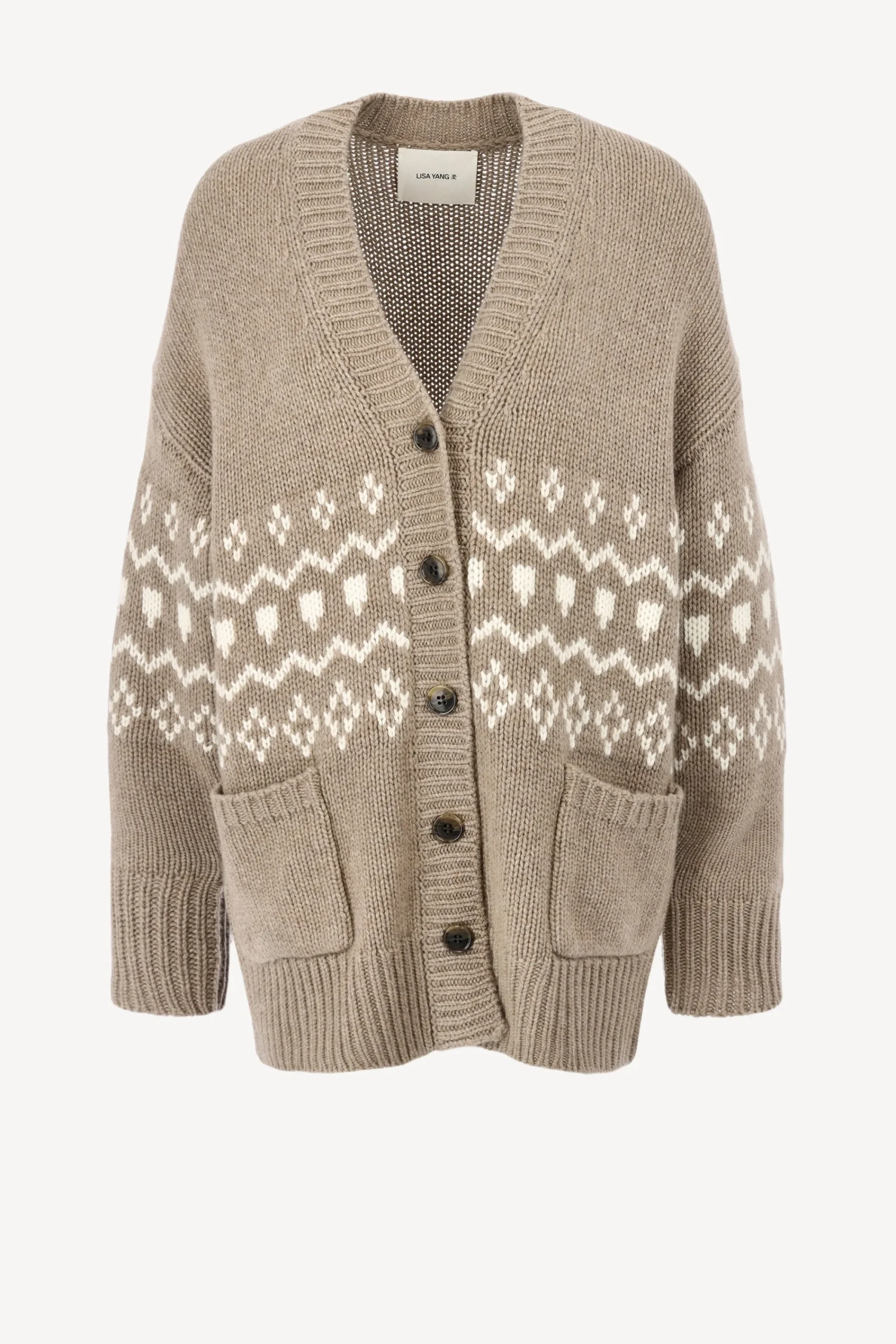 Femme Lisa Yang Cardigan Greyson Dans Mole/Cream