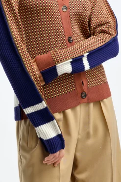 Femme Marni Cardigan Iconic Half & Half En Multi