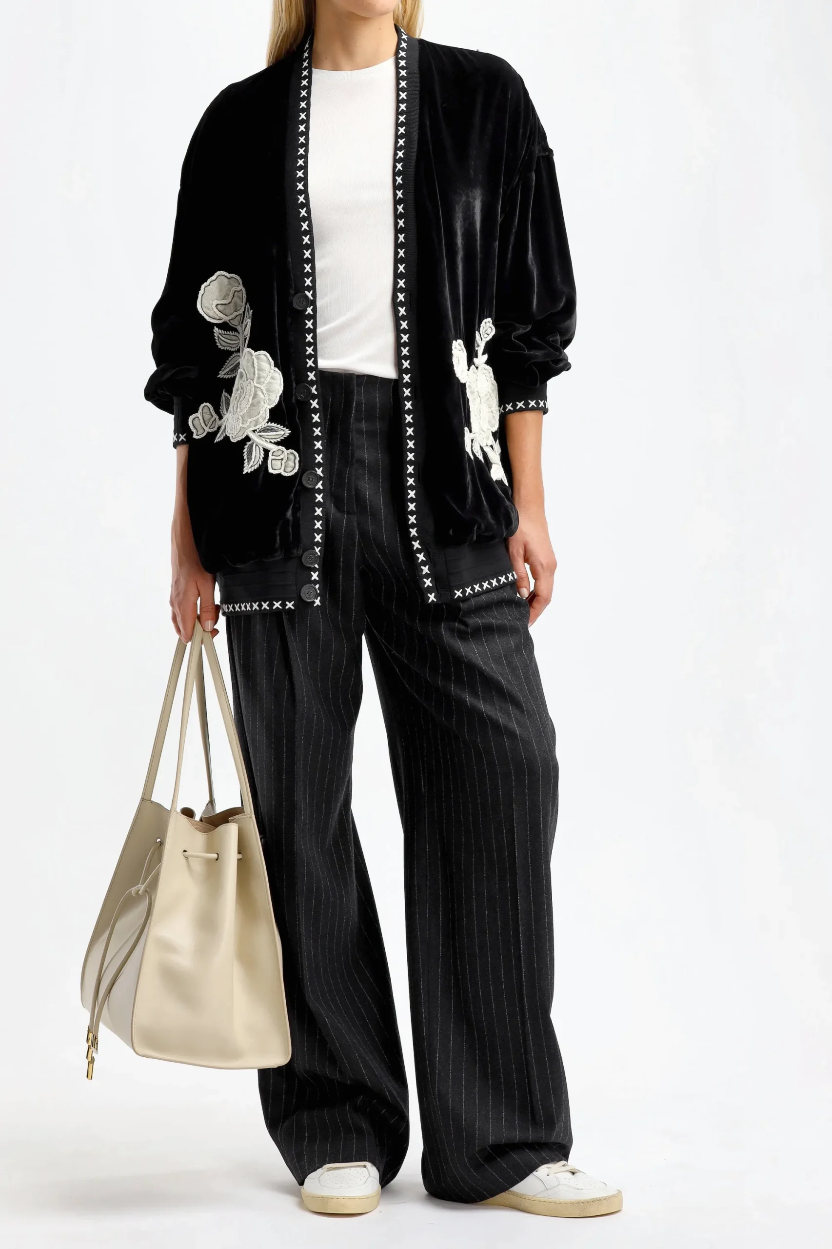 Femme Golden Goose Cardigan Journey Giselle En Noir