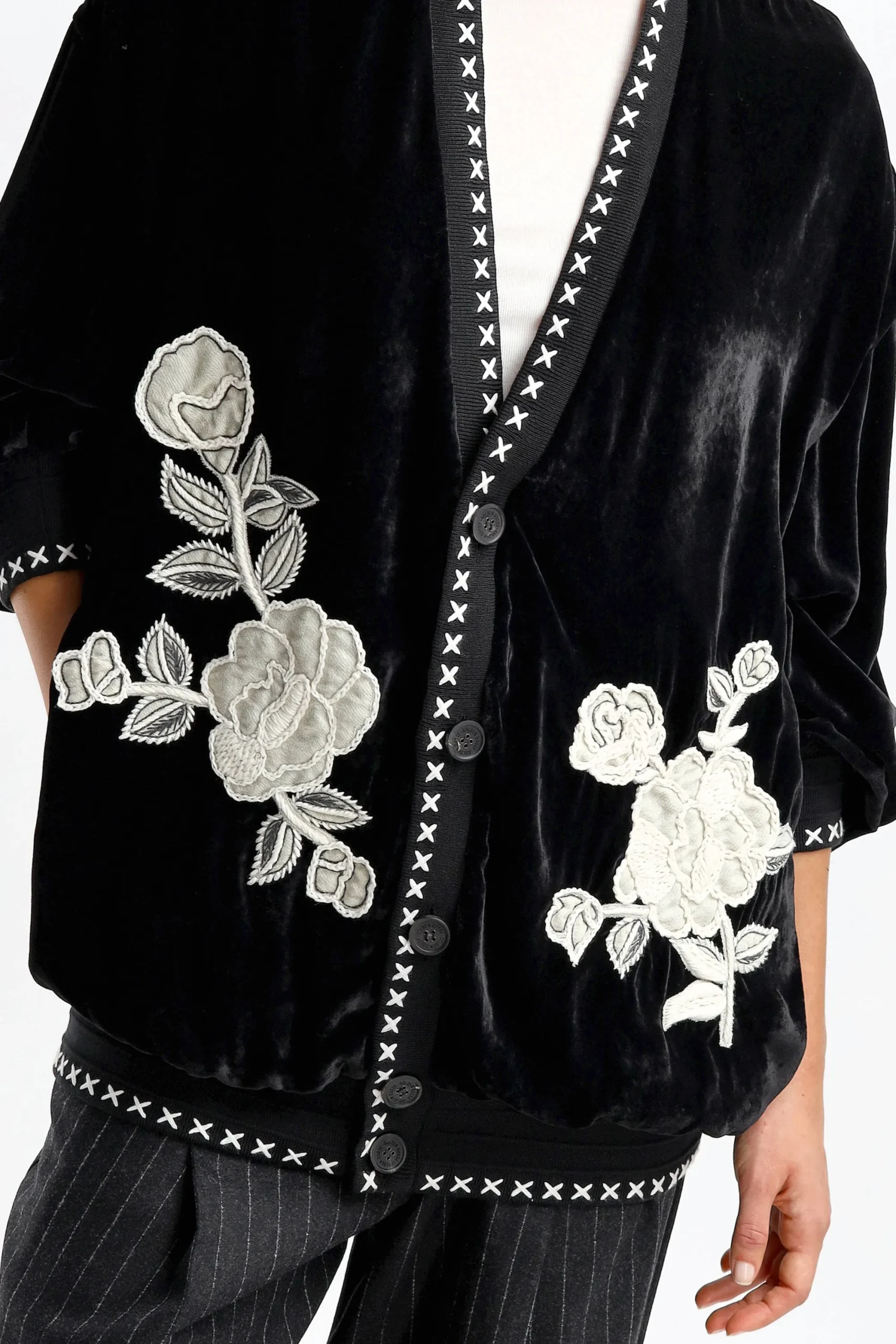 Femme Golden Goose Cardigan Journey Giselle En Noir