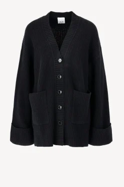 Femme Allude Cardigan Midi En Noir