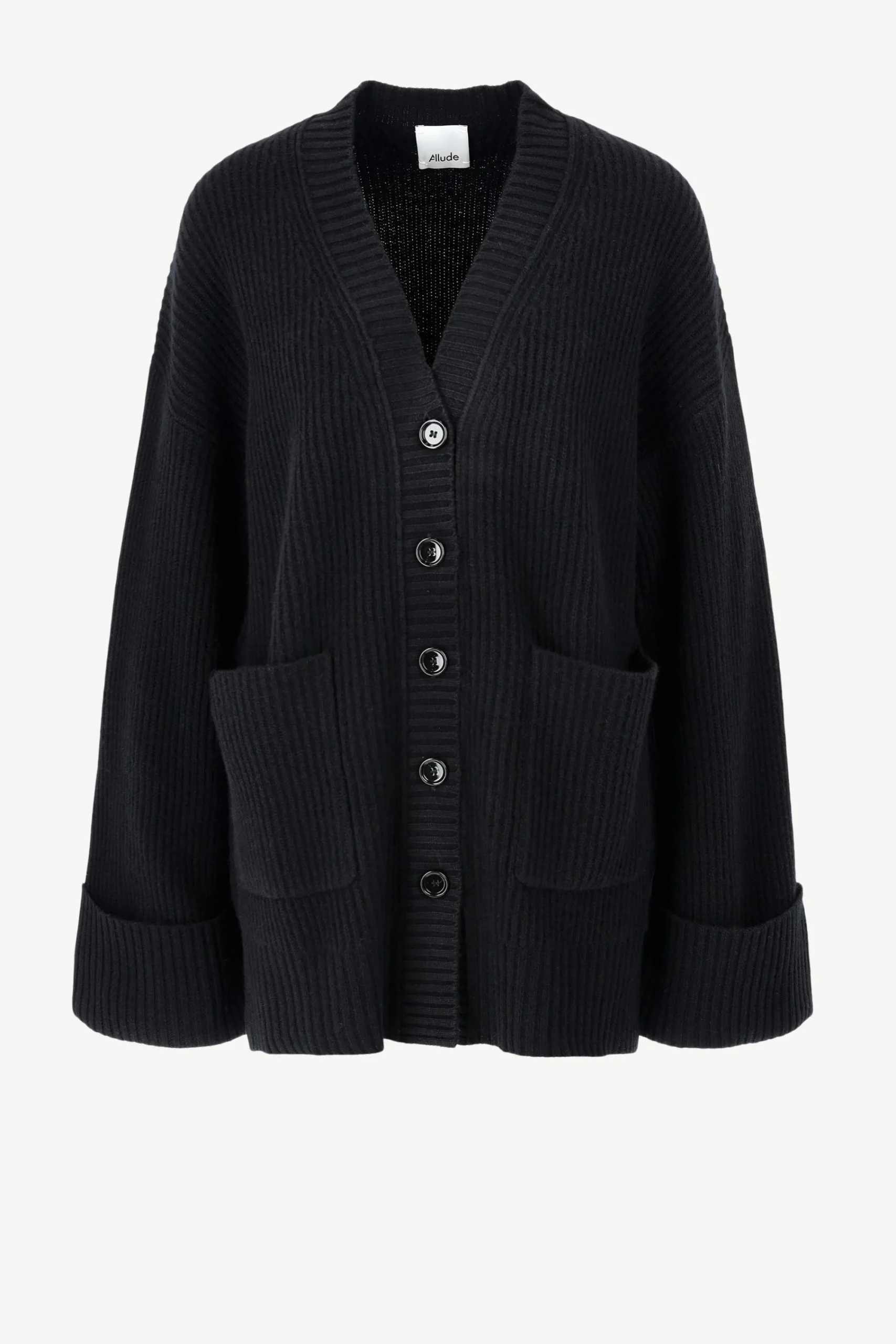 Femme Allude Cardigan Midi En Noir