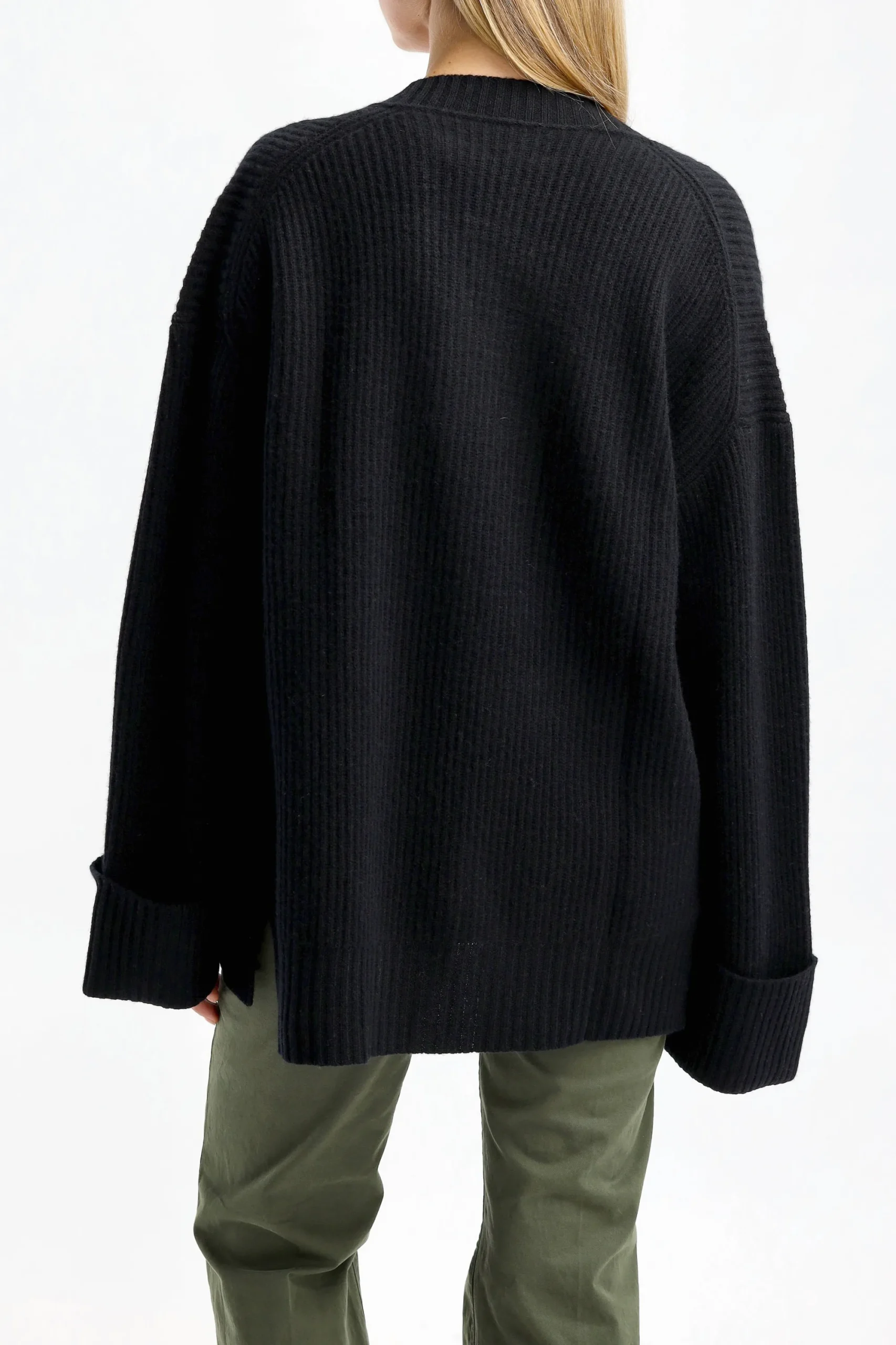 Femme Allude Cardigan Midi En Noir