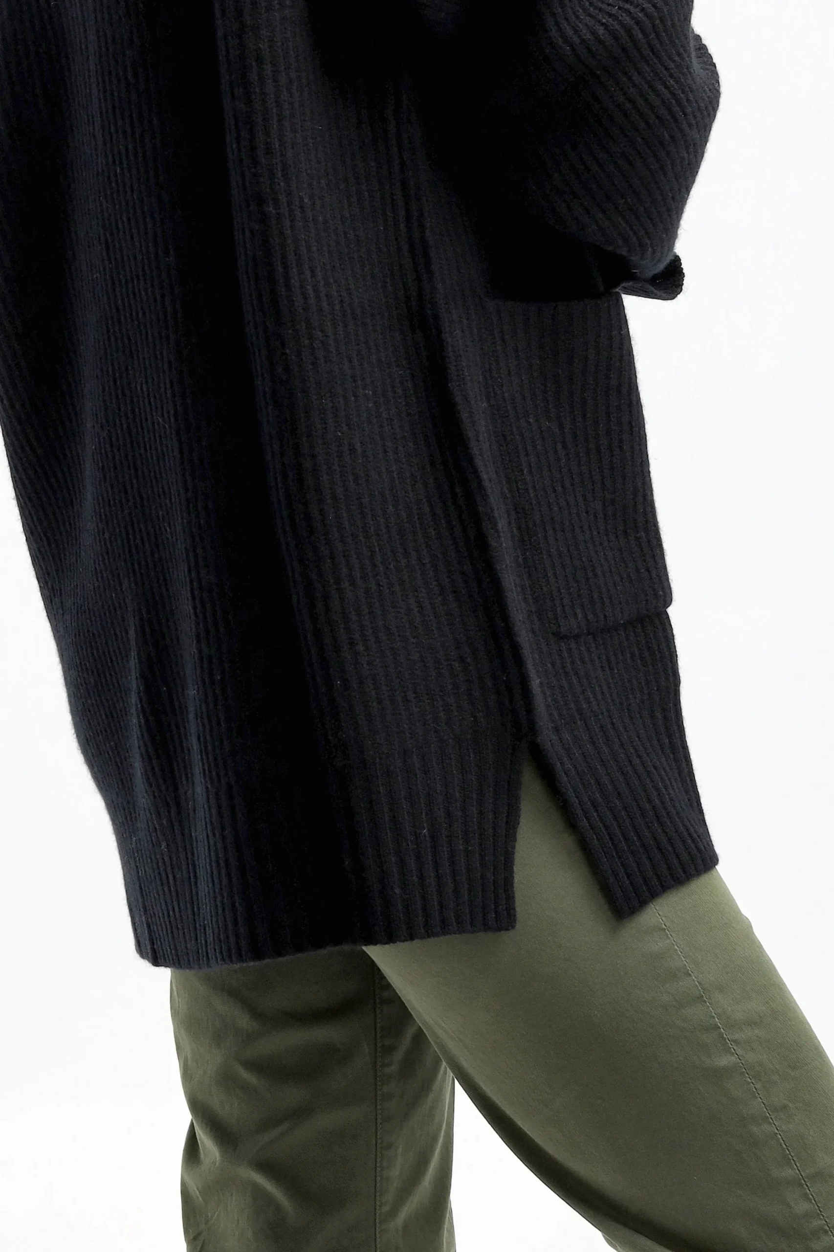 Femme Allude Cardigan Midi En Noir