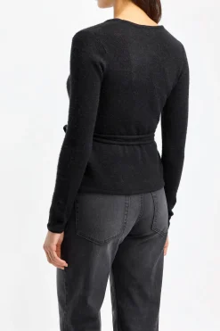 Femme American Vintage Cardigan Portefeuille Xinow En Noir