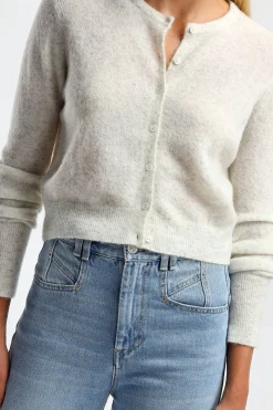 Femme American Vintage Cardigan Razpark En Ecru