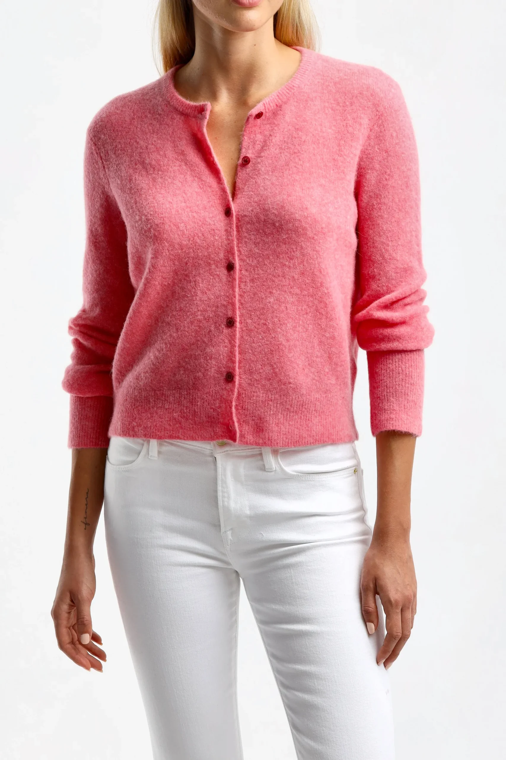 Femme American Vintage Cardigan Razpark En Rose Bonbon
