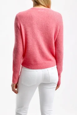 Femme American Vintage Cardigan Razpark En Rose Bonbon