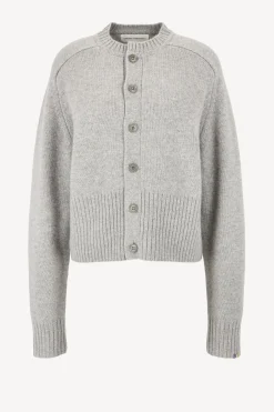 Femme Extreme Cashmere Cardigan Scala N°298 En Gris
