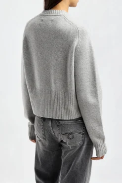 Femme Extreme Cashmere Cardigan Scala N°298 En Gris