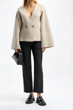 Femme by Malene Birger Cardigan Tinley En Beige