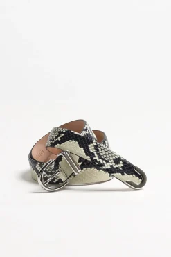 Femme Khaite Ceinture Bambi Skinny Python In Natural