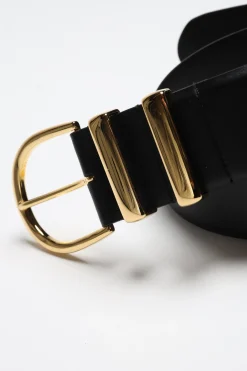 Femme Khaite Ceinture Bella En Noir/Or