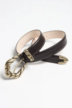 Femme IRO Ceinture Embella En Cocoa/Or