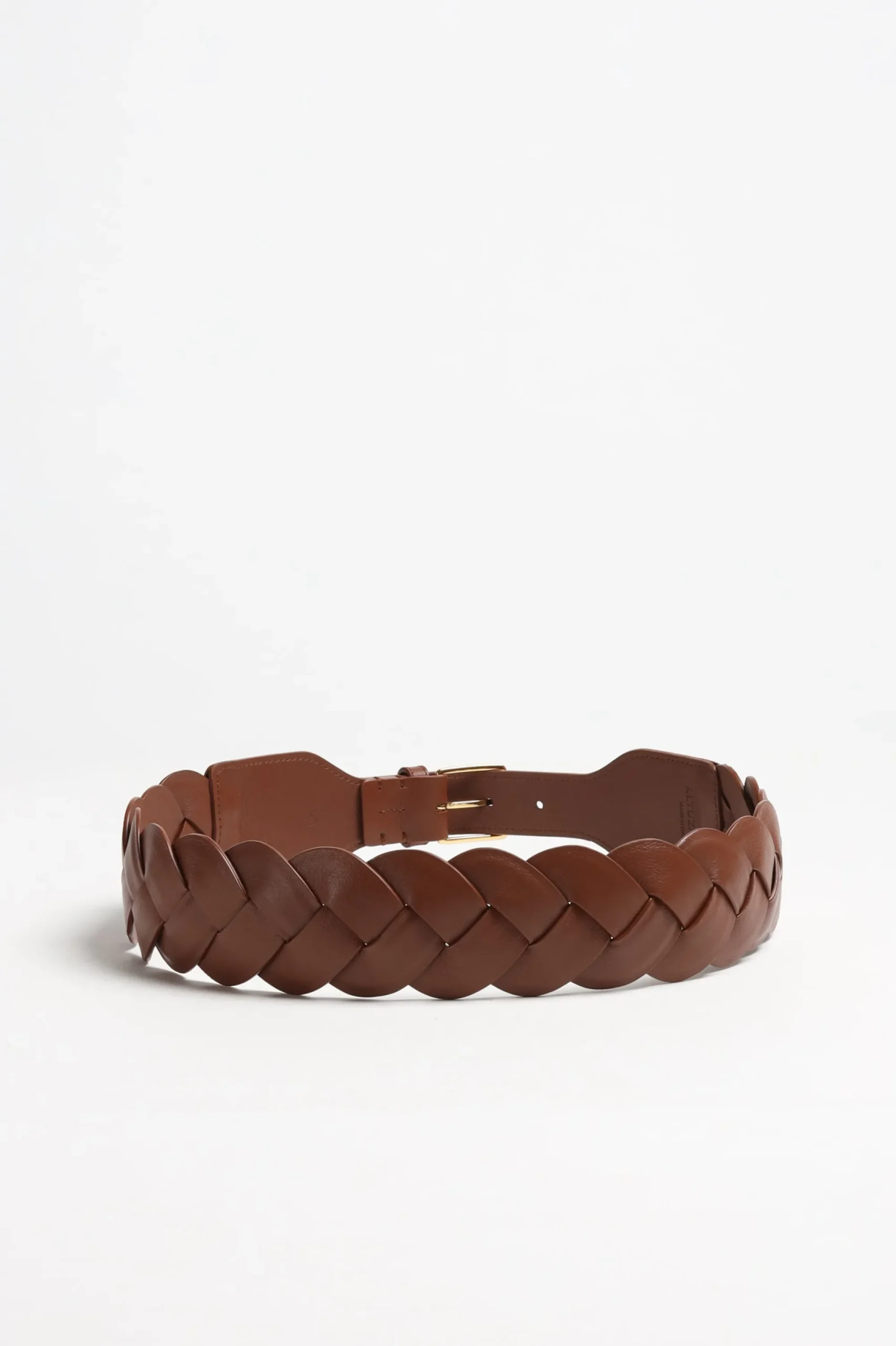 Femme Altuzarra Ceinture Skinny Braid En Cognac