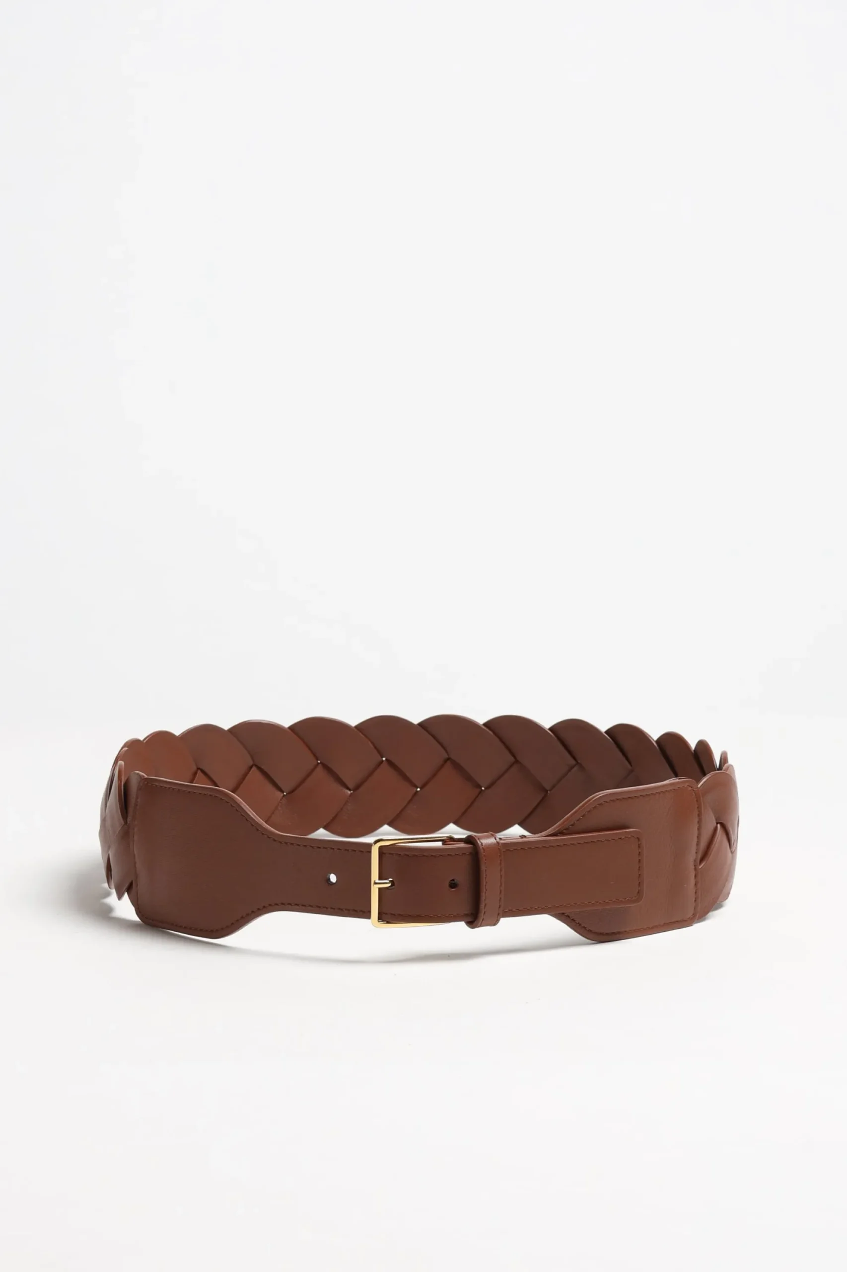 Femme Altuzarra Ceinture Skinny Braid En Cognac