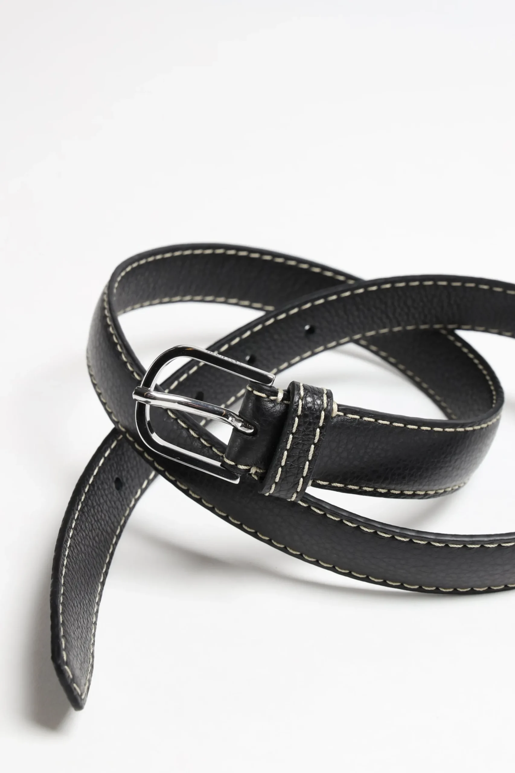 Femme Toteme Ceinture Slim Trouser In Black Grain