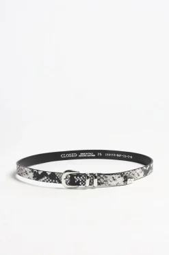 Femme Closed Ceinture Snake En Ivoire