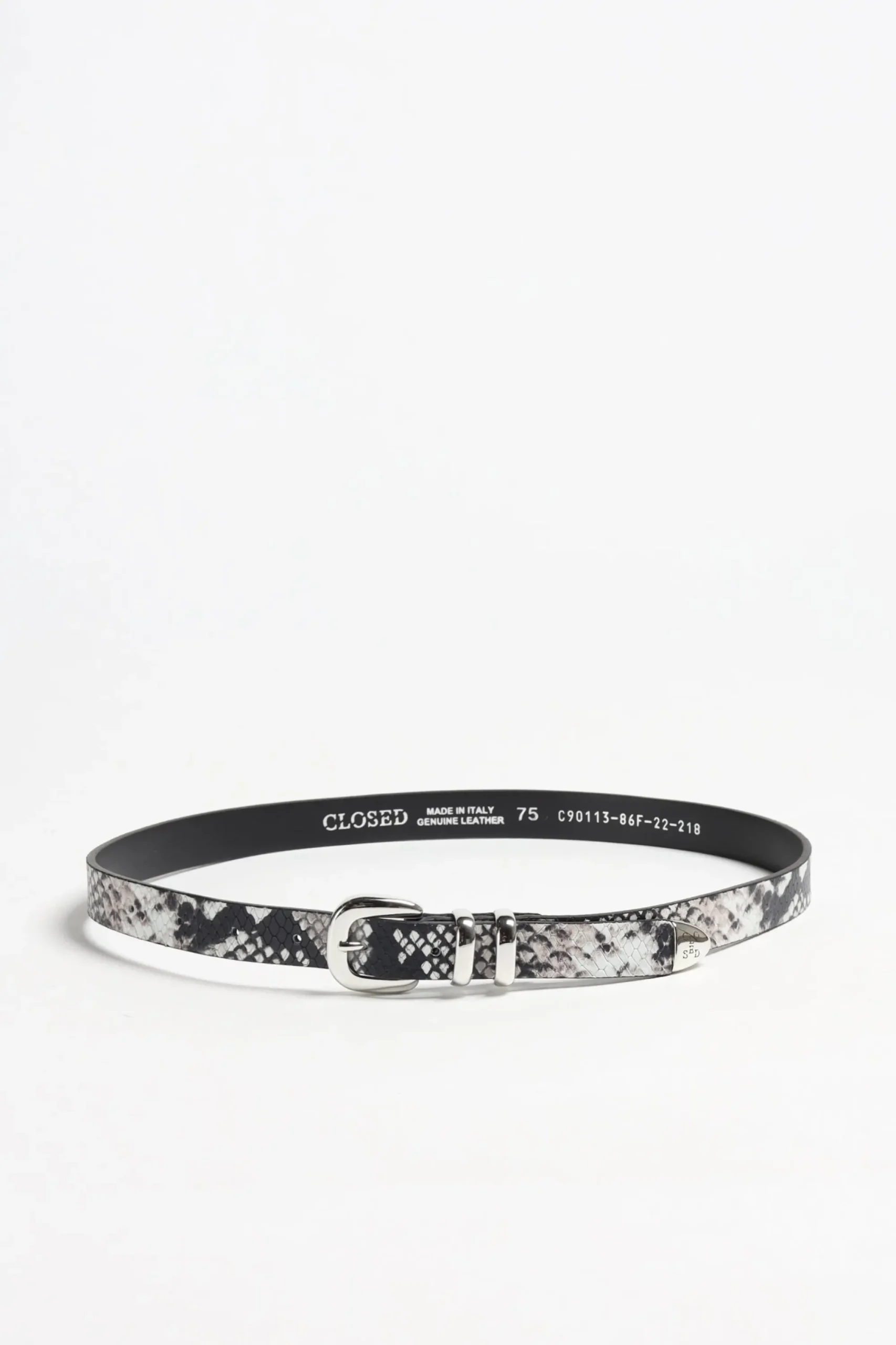 Femme Closed Ceinture Snake En Ivoire