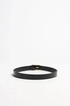 Femme Toteme Ceinture Wide Oval En Noir