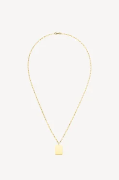 Femme Nina Kastens Jewelry Chaine Thin Paperclip Avec Diamond Tag