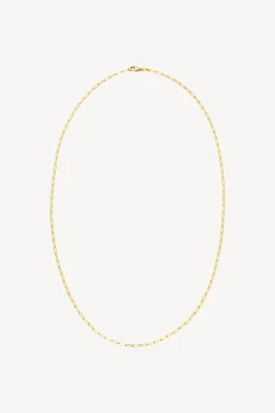 Femme Nina Kastens Jewelry Chaine Thin Paperclip Avec Diamond Tag