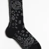 Femme Alanui Chaussettes Bandana En Noir