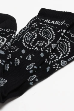 Femme Alanui Chaussettes Bandana En Noir