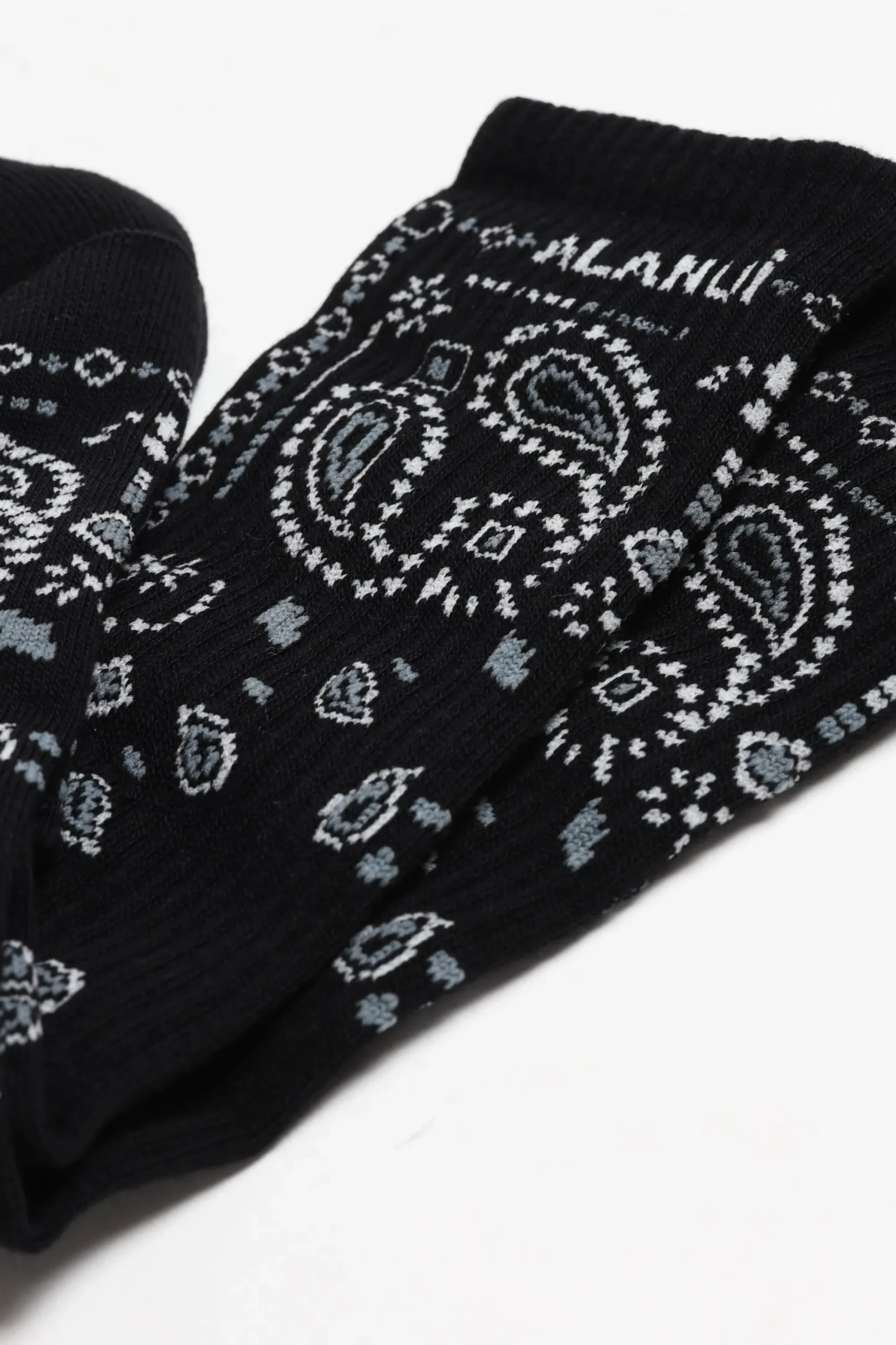 Femme Alanui Chaussettes Bandana En Noir