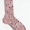 Femme Alanui Chaussettes Bandana En Smoochy Pink