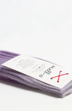 Femme Mell-o Chaussettes En Cachemire Dip Dye En Violet