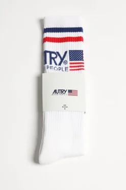Femme Autry Chaussettes Iconic En Blanc