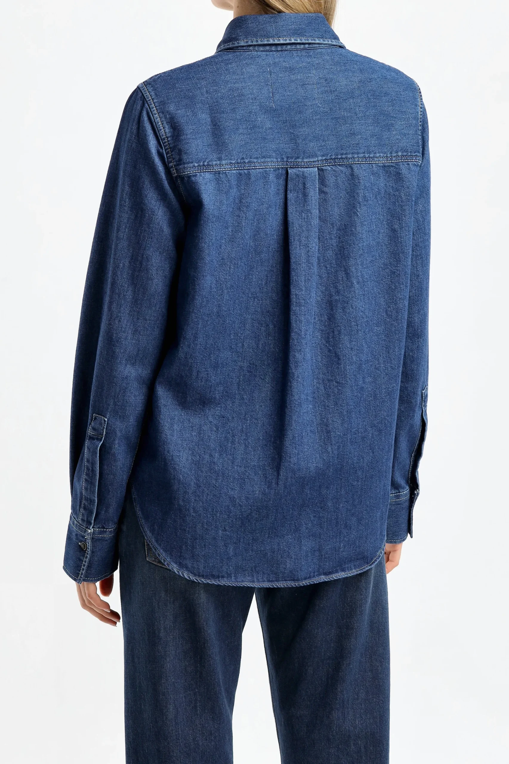 Femme Closed Chemisier Denim In Dark Blue